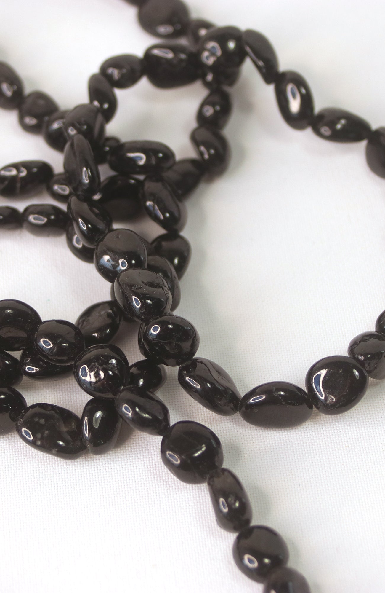 Black Tourmaline Nugget 6-8mm Bracelet for Wrists up to 20cm